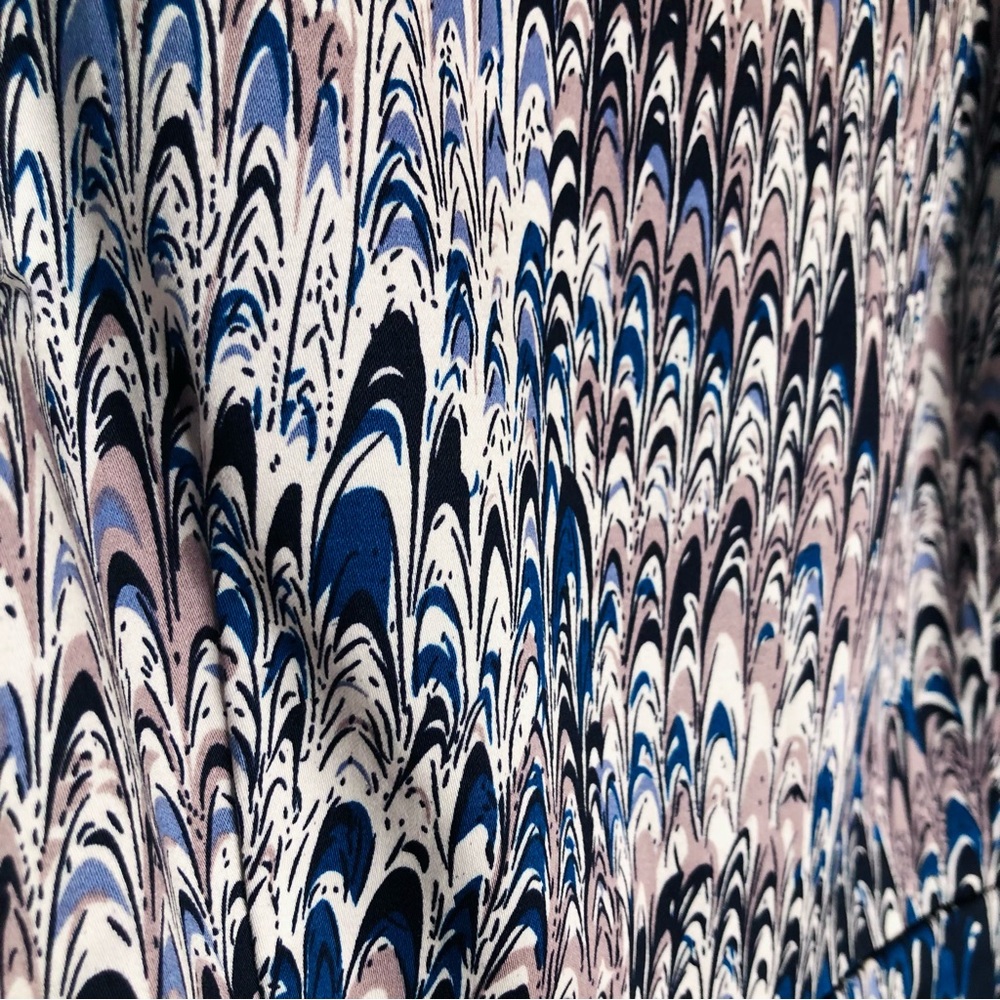 French Connection Richie Desert Lily Abstract Print Boatneck A-Line Sheath Dress - Picture 12 of 15